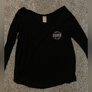 Brand PINK Black Color Long Sleeve Shirt
